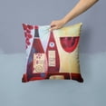 thumbnail image 2 of Carolines Treasures BCBR0069PW1414 Wine Collection Rouge by Cathy Brear Canvas Decorative Pillow, 2 of 4