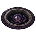 thumbnail image 2 of MInHoues 3D Optical Illusion Round Halloween Rug 40 Inch, Monster Octopus Eye Pit Circular Floor Mat, Non Slip Creepy Area Rug for Indoor Living Room Entryway Halloween Home Party Decor, 2 of 8