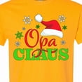 thumbnail image 4 of Inktastic Opa Claus with Christmas Santa Hat and Snowflakes T-Shirt, 4 of 5