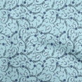 thumbnail image 1 of oneOone Cotton Poplin Baby Blue Fabric Florals Fabric For Sewing Printed Craft Fabric By The Yard 56 Inch Wide, 1 of 4