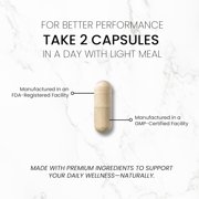 TrueMed Nootropic Brain Booster for Energy, Focus, Productivity 60 Capsules