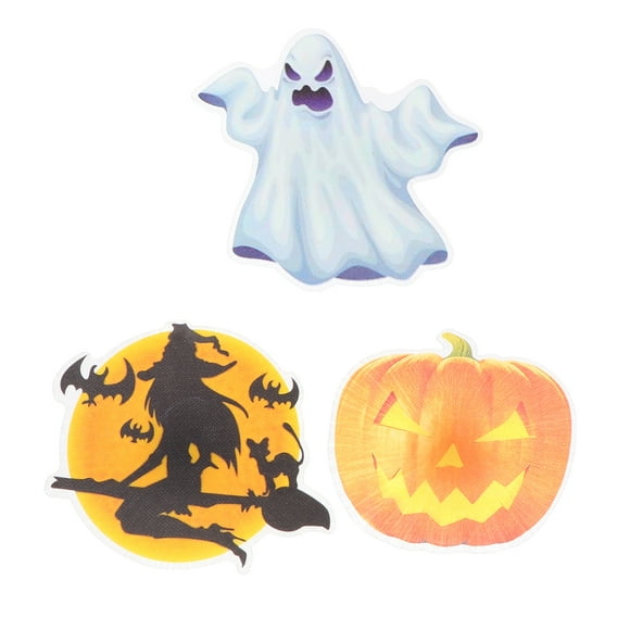 3pcs Luces decorativas de fibra óptica Festival Lámparas colgantes de colgantes para Halloween (estilo aleatorio)