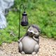thumbnail image 1 of Estatua de jardín con luz solar Perfecl figura de erizo con lámpara, 1 of 8