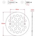 4’’ OD Round Shower Strainer Drain Trim Set Screwin Shower Drain
