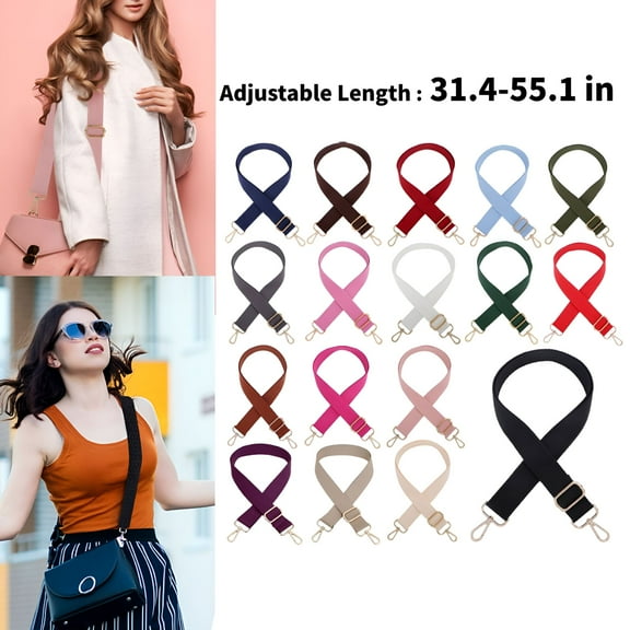 GASTROPOD Adjustable Wide Shoulder Strap Replacement Purse Strap Handbag Accessories for Crossbody Canvas Bag Purse Handbag Guitar Black