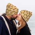 thumbnail image 5 of Lsque Submarine Sub Sandwich Pattern Knitted Beanie, Unisex Winter Hat, Knit Hat Winter Beanies Thick Fisherman Beanies Cuffed Plain Skull Caps, 5 of 6