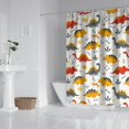 thumbnail image 2 of Dinosaur with Bones Pattern Shower Curtain 72"x84" ,Bathroom Decorative Shower Curtains Set with 12 Hooks,Modern Waterproof Washable Shower Curtain, 2 of 6