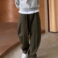 thumbnail image 2 of Pantalones de seda de hielo para hombre, finos, frescos, rectos, de verano, para oficina, negocios, informales, largos, talla grande, XXXL, 2 of 5