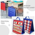 thumbnail image 7 of KALLORY  Blue Teacher Supplies Pocket Chart for Word Recognition, 7 of 7