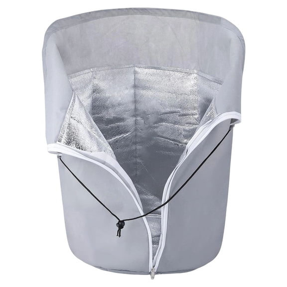 pdqouc Plant Winter Protection Pot Covers with Zipper, Outdoor Insulated Flower Pot Protection Bags, Frost Shield for Potted Plants Fruit Trees Shrubs Garden Winter Care