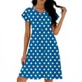thumbnail image 5 of TaTaai Women's Polka Dot V-Neck Dress with Flutter Sleeves, Fitted Waist, and Elegant A-Line Shape Gift, 5 of 6