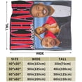 thumbnail image 3 of Blanket Michael Actors B. Jordans Throw Flannel Blankets Warm Soft Cozy Fuzzy Air Conditioning Blanket for Living Room Sofa Bed Gift Blankets for All Seasons 30"x40", 3 of 6