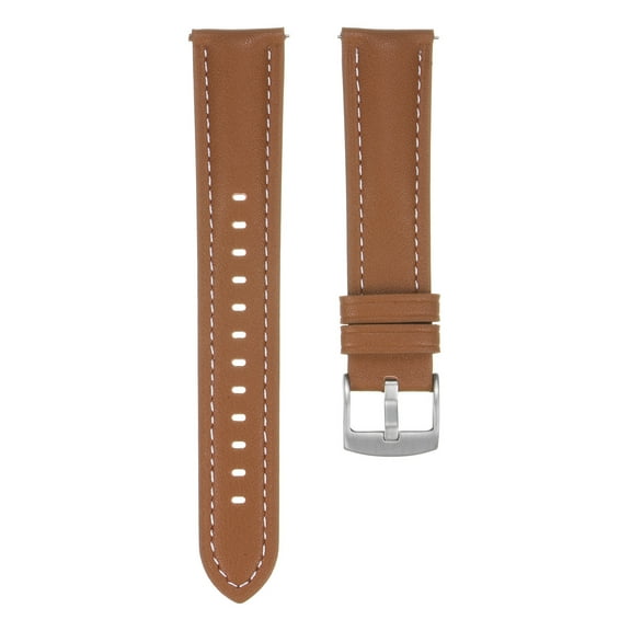 Uxcell Leather Watch Band 20mm Quick Release Genuine Leather Replacement Watch Straps for Men Women, Light Brown
