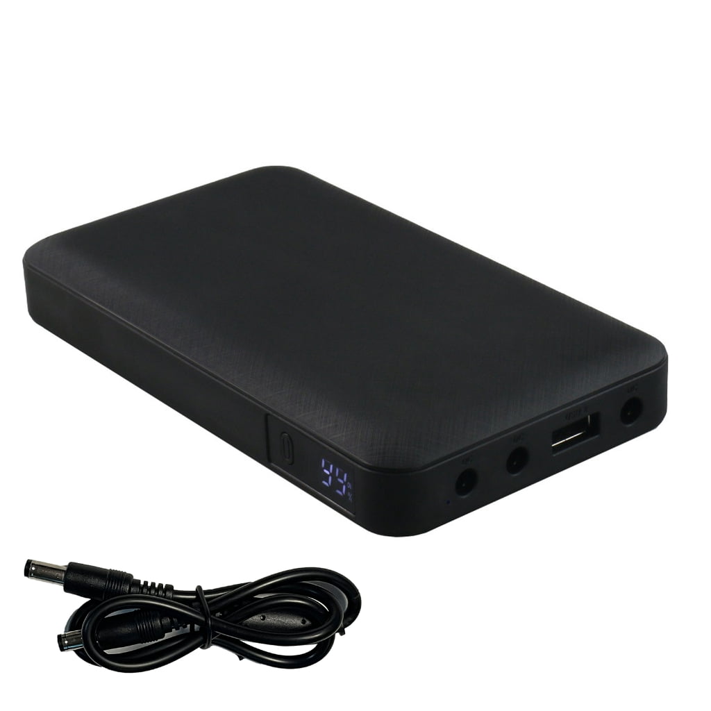 10000mAh Uninterruptible Power Supply UPS Router Optical Adapter Backup Power Supply 5V 6V 9V 12V 25W UPS