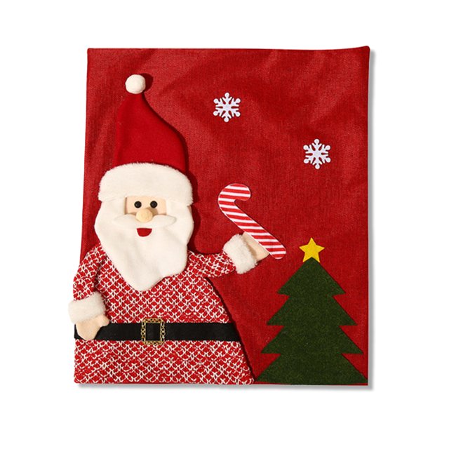Funda de tela no tejida de la contraportada de la silla de Navidad FleinngHoz JD711620830