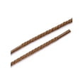 thumbnail image 4 of INSPIRE CHIC Unisex Round Rope Braided Waxed Shoelaces for Casual Dress Boots Shoes Yellow Brown 120 cm/47.2', 4 of 4