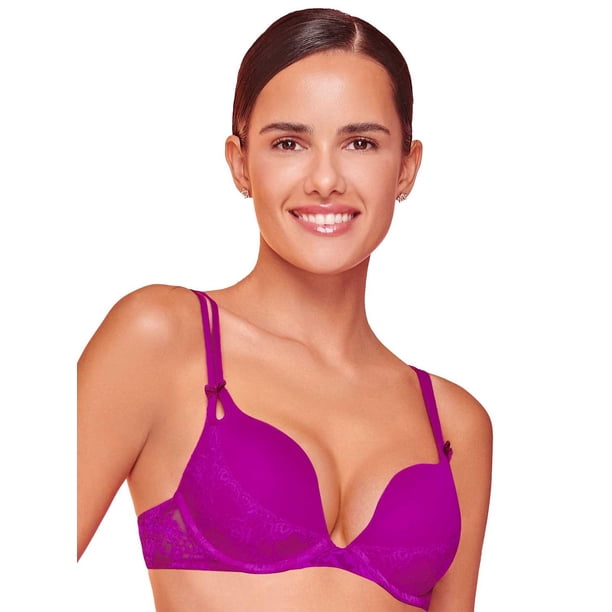 Bra escote profundo Push Up Ilusión 7252 fucsia 34B