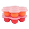Acorn Baby Food Container with Thick Lid 2PK Red and Orange Meal Prep Container
