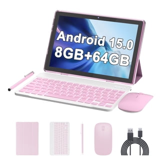 Free Shipping! ZZB 10 Inch Android 14 2-in-1 Tablet with Keyboard