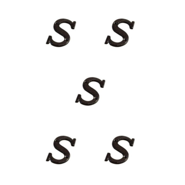 Decodeary Panneau de Maison avec 3D Rétro Grand Gamme d'Utilisations et Numéros de Maison en Métal Durable Panneau 3D Rétro Plaque de Numéro de Maison en Métal S 5ensemble