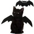 thumbnail image 1 of Alas de murciélago para gato y mascota para decoración de fiesta de Halloween, collar para cachorro, disfraz de murciélago, lindo vestido para cachorro y gato M, 1 of 5