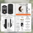 thumbnail image 2 of KFFKFF Fingerprint Access Door Lock, Key-Free Entry with Fingerprint, Code, or Key, Automatic Locking, Privacy Code Feature, IP 63 Rated for Exterior Doors, Electronic Deadbolt Supports 300 Users, 2 of 9