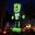 thumbnail image 1 of Costway 8.4 Ft Tall Halloween Inflatable Decoration LED-lit Inflatable Green Zombie, 1 of 9