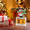 thumbnail image 2 of Wooden Christmas Calendar Christmas Decorations Desk Calendars Digital Calendar Desktop Calendar Decorations For Shelves Decor For Table Christmas Party Accessory Xmas Decor, 2 of 8