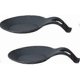 thumbnail image 1 of 2 Pieces Silicone Spoon Rests, Multi-Function Silicone Spoon Rests, Heat Resistant Silicone Kitchen Utensil Rests (Black), 1 of 3