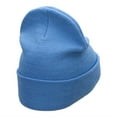 thumbnail image 3 of Humming Bird Embroidered 12 Inch Long Knitted Beanie - Sky Blue OSFM, 3 of 5