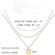 thumbnail image 3 of Layered Heart Necklace Pendant Handmade 18k Gold Plated Dainty Gold Choker Arrow Bar Layering Long Necklace For Women, 3 of 5