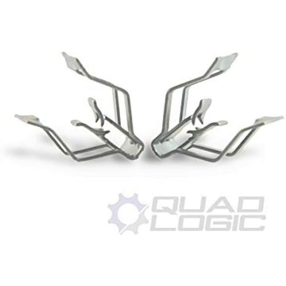 Polaris Sportsman ATV (2005-10) Front Plastic Metal Trim Clips (PAIR) - 7661893