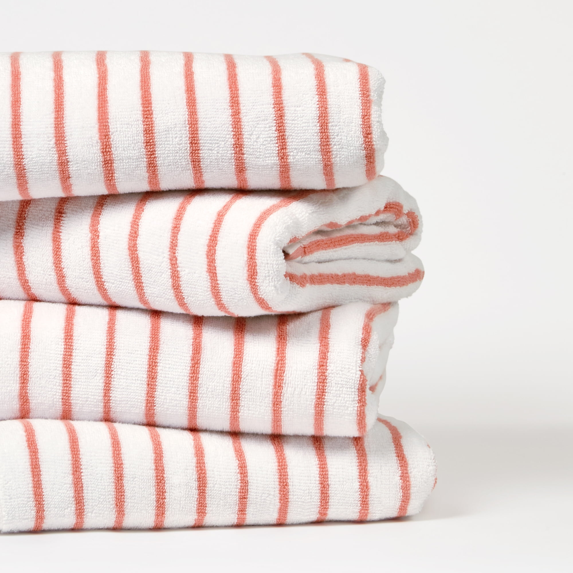 Comfort Canopy - Cabana Stripe Beach Pool Towels - Oversized 100% Ring Spun Cotton, Ultra Soft, Plush and Highly Absorbent, 35 x 65