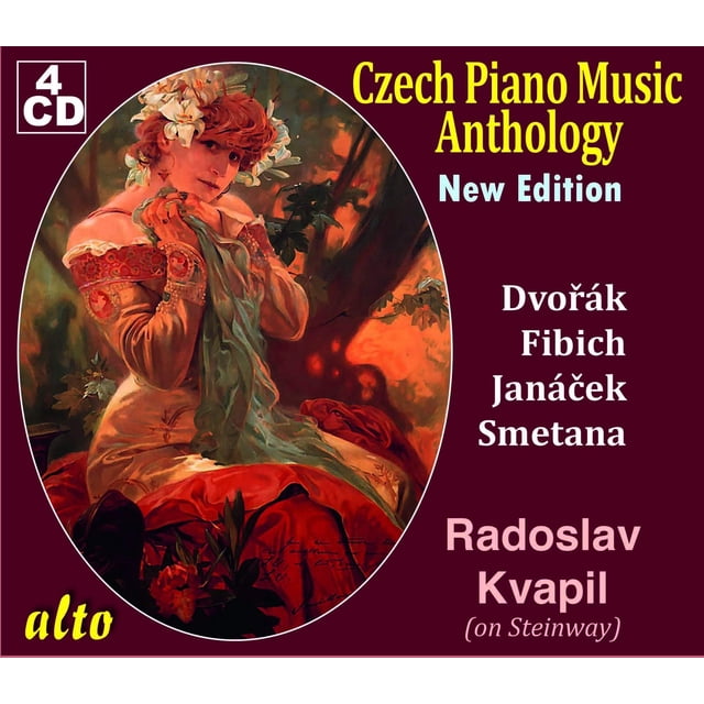 Antología de música para piano checa en CD, set de 4 discos