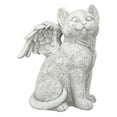 thumbnail image 2 of Design Toscano LY7154091 Amour Ami Chat Ange Animal Statue Commémorative, Grande, Finition de Pierre Antique, 2 of 6