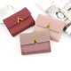 thumbnail image 1 of Tarjetero corto para mujer Cartera pequeña Cartera de tres pliegues Cartera para mujer Tarjetero con varias tarjetas, rosa roja, 1 of 2