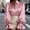 Pink, variant on Women's Long Sleeve Blouse with Puff Sleeves and Frill Details Versatile Tops for Casual or Dressy