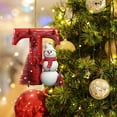 thumbnail image 4 of Christmas Snowman 26 Letter Alphabet Pendant Ornaments - Unique Holiday Hangs Festive Decorations for Trees Home and Celebrations for Loved Ones, 4 of 4