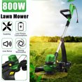 thumbnail image 1 of 220V Lawn Mower w/Wheel Stand Electric Adjustable Push Lawn Nylon Rope Cut Corded Mower, 1 of 8