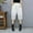 White, variant on Capris for Women Black High Waisted Cropped Stretchy Straight Pants Trousers with Pockets