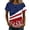 A41 Blue, variant on FASHOFT 4th of July Shirts for Women American Tee USA Red White Blue Top Patriotic Crew Neck T Shirt Red L