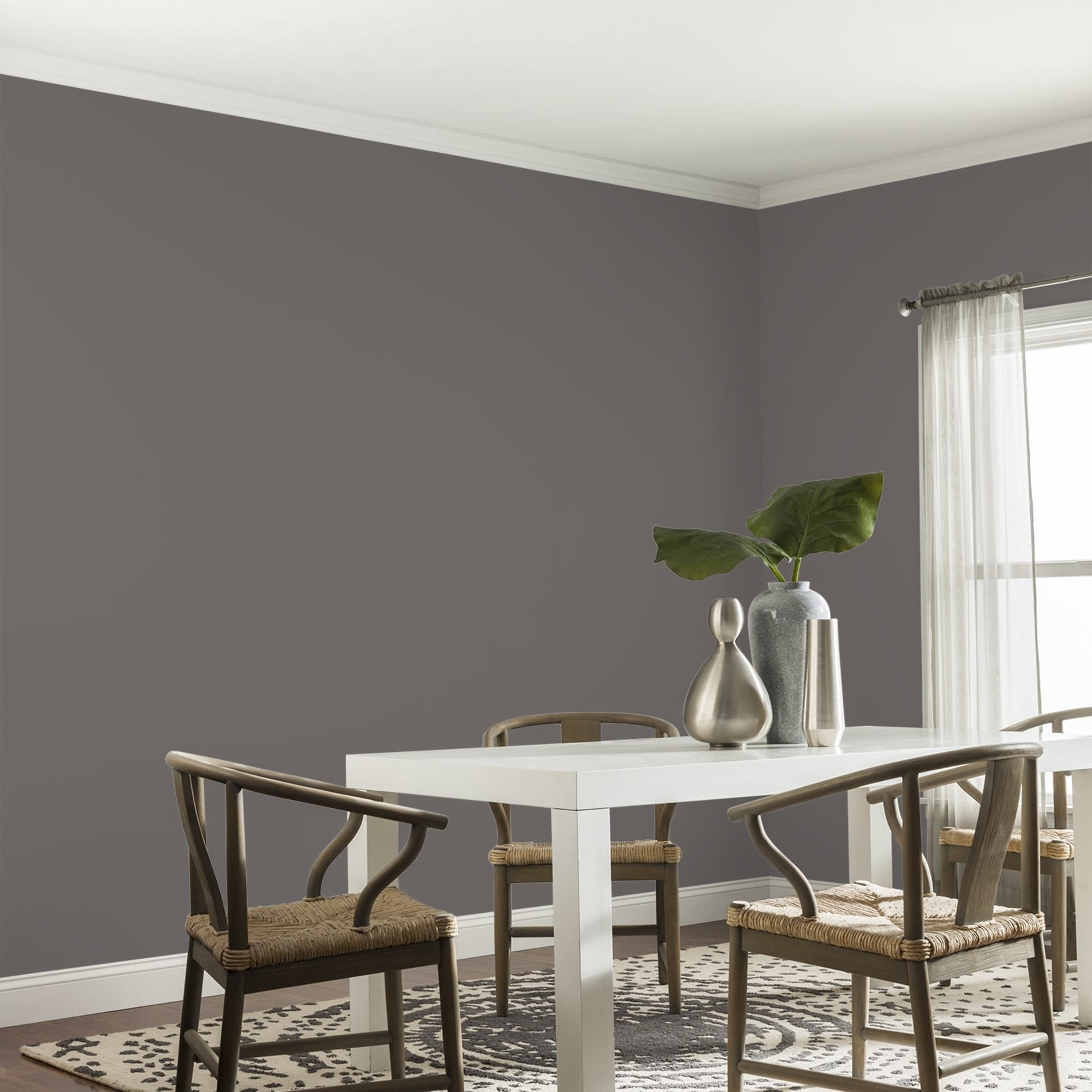 Glidden HEP Gibraltar Gray / Grey, Eggshell Interior Paint with Primer, 1 Quart