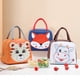 thumbnail image 4 of Bolsa de almuerzo con patrón de animales de dibujos animados, impermeable, gran capacidad, portátil, aislamiento térmico, lonchera, bolsa para mujeres, hombres, tigre, 4 of 5