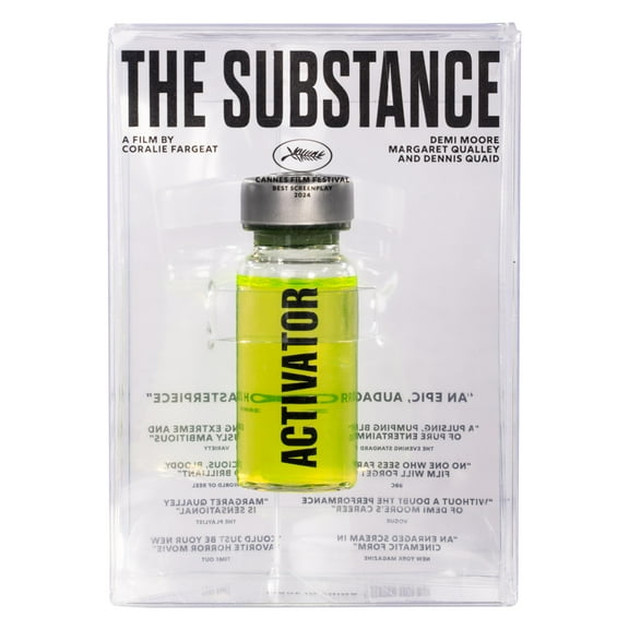 The Substance Activator Serum Vial Bottle with Display Collectable Box Halloween Costume Movie Prop Accessory for Adult Cosplay