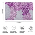 thumbnail image 3 of Purple Floral and Petal Pattern Bathroom Rugs Mat,Non Slip Microfiber Bathroom Rug,Rubber Backing,Soft Bathroom Mats for Bathroom Floor,Tub and Shower,17x27in(43x68cm), 3 of 5