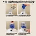 thumbnail image 6 of BIMZUC Portable Underwear Washing Machine Cordless Rechargeable Automatic Mini Washer for Socks and Towels White 8.27x5.51x5.12 inches / 21.0x14.0x13.0 cm, 6 of 9