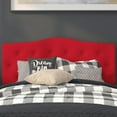 thumbnail image 2 of Cambridge Tufted Upholstered Full Size Headboard in Red Fabric, 2 of 8