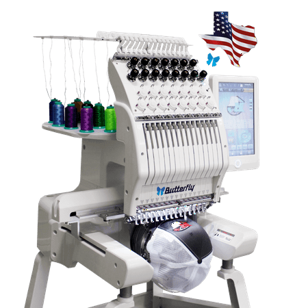 Embroidery Machine Butterfly Mini, Single-Head, 15-Needle