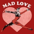 thumbnail image 2 of Junior's Batman Valentine's Day Harley Quinn Mad Love  Graphic Tee Red 2X Large, 2 of 3