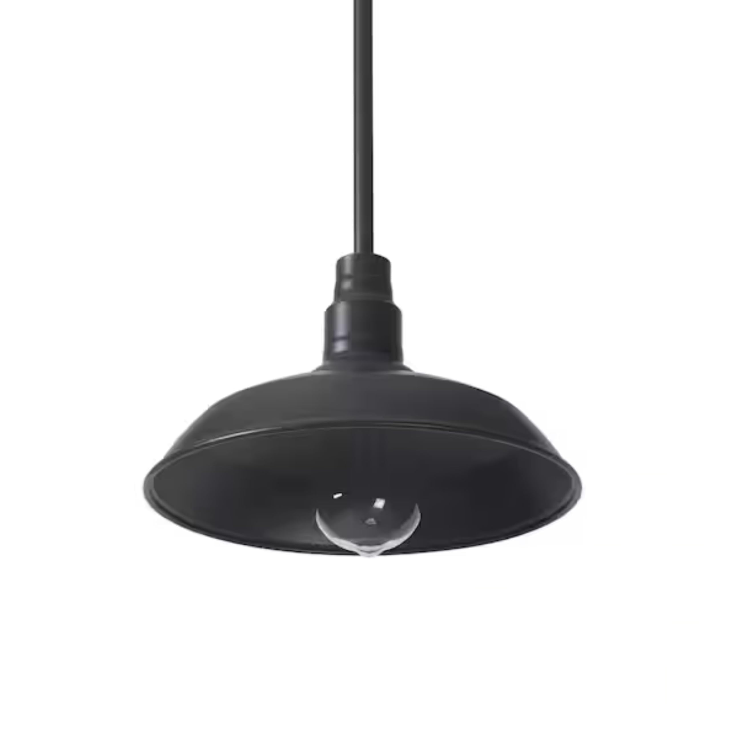 10'' Outdoor Pendant Light Fixture, Adjustable Mini Hanging Ceiling Light in Dark Brown Aluminum, Downward Lighting, LED-Compatible, Weather-Resistant